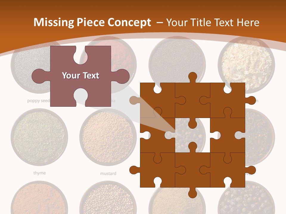 Gourmet Recipe Coriander PowerPoint Template