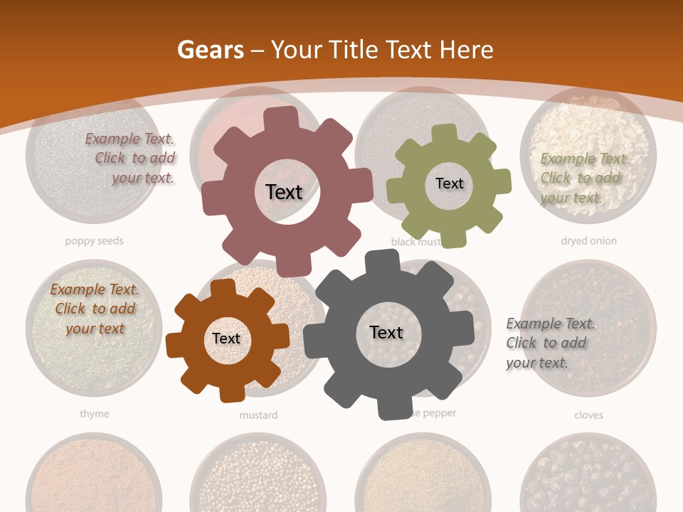 Gourmet Recipe Coriander PowerPoint Template