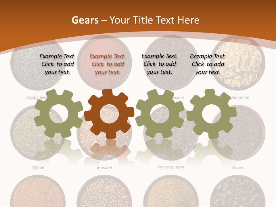 Gourmet Recipe Coriander PowerPoint Template