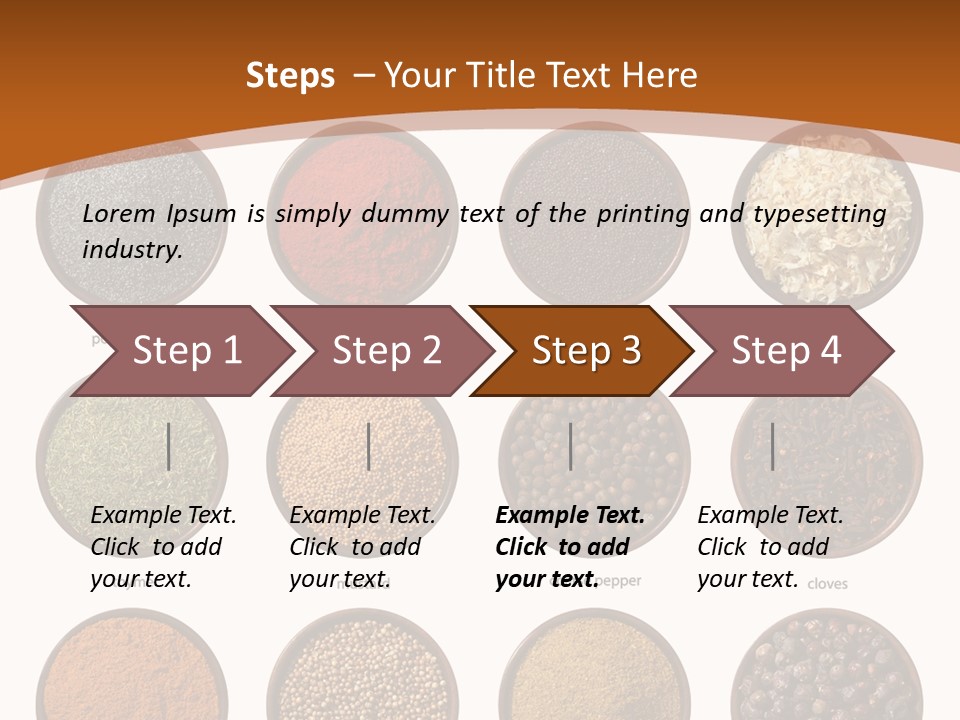 Gourmet Recipe Coriander PowerPoint Template