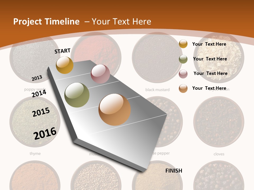 Gourmet Recipe Coriander PowerPoint Template