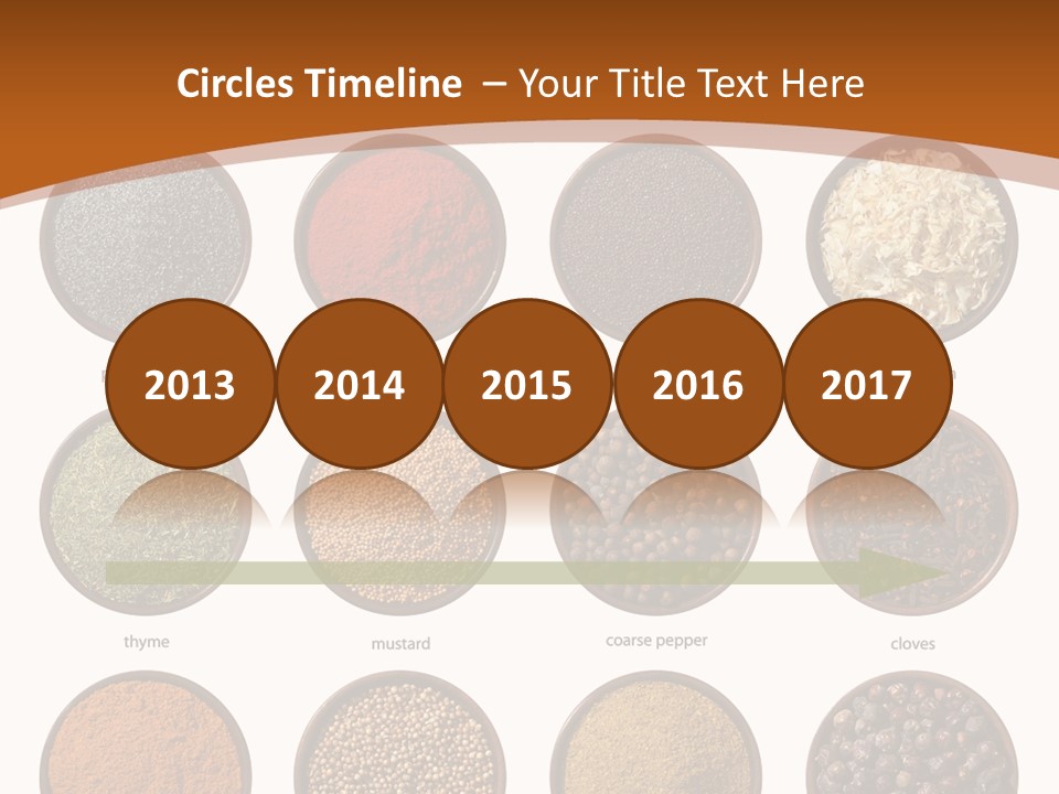 Gourmet Recipe Coriander PowerPoint Template