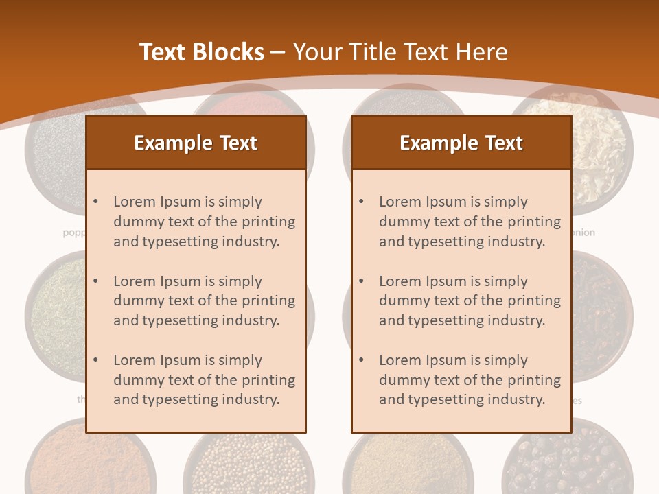 Gourmet Recipe Coriander PowerPoint Template