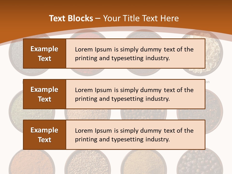 Gourmet Recipe Coriander PowerPoint Template