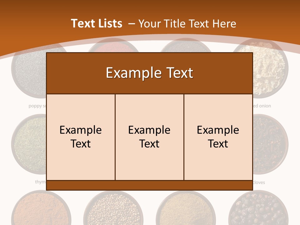 Gourmet Recipe Coriander PowerPoint Template