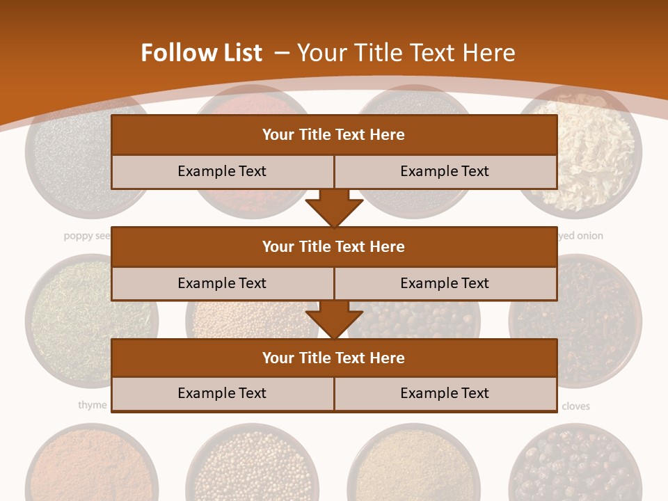 Gourmet Recipe Coriander PowerPoint Template