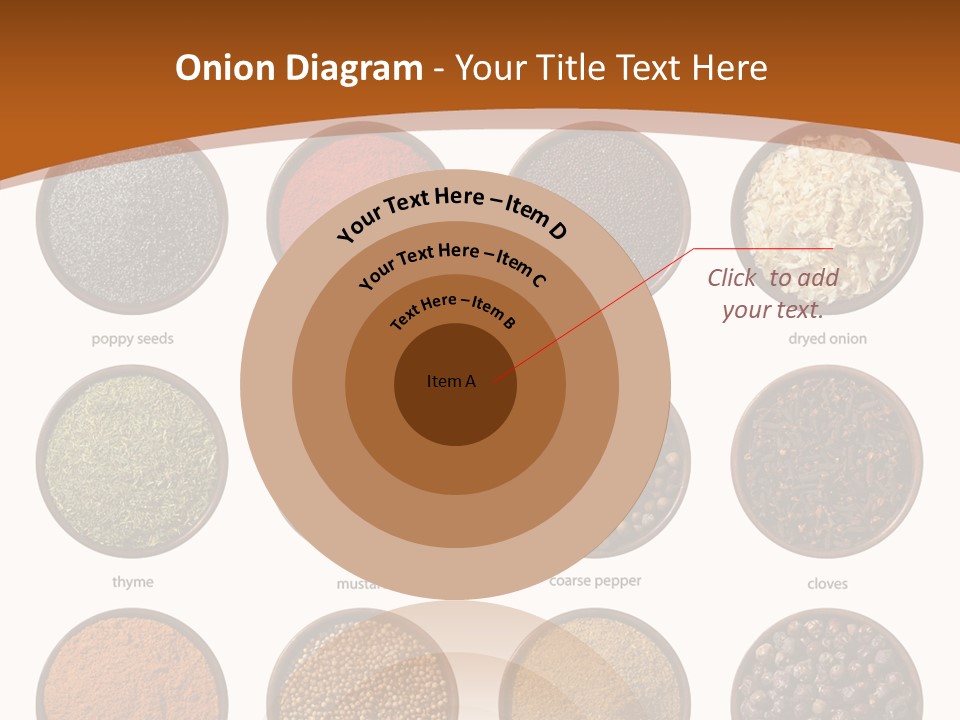 Gourmet Recipe Coriander PowerPoint Template