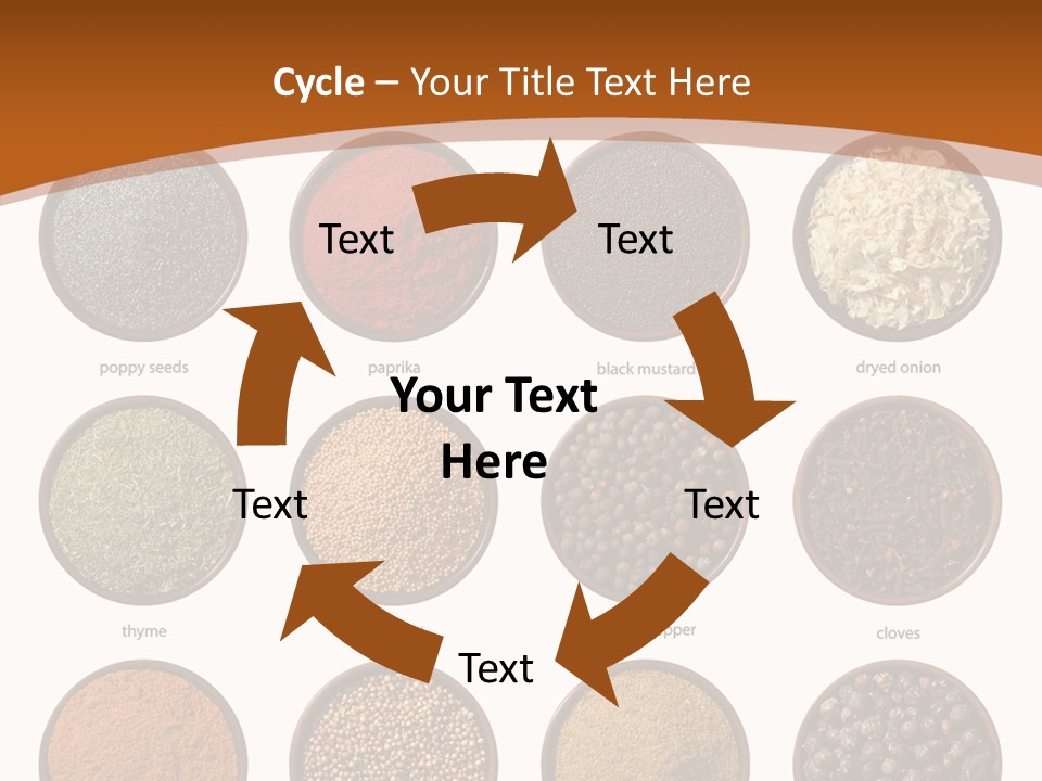 Gourmet Recipe Coriander PowerPoint Template