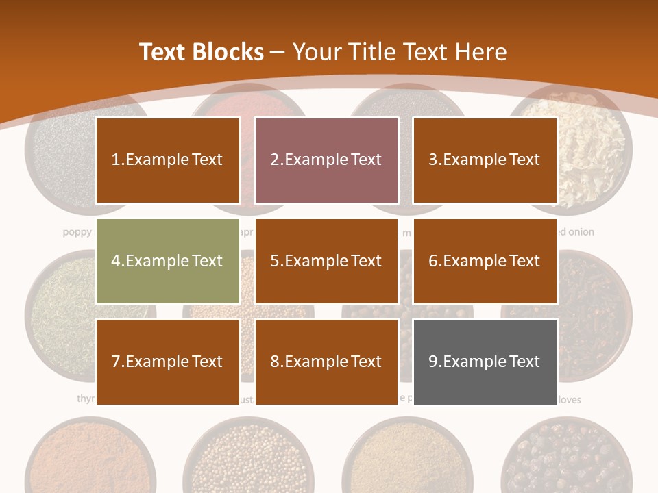 Gourmet Recipe Coriander PowerPoint Template