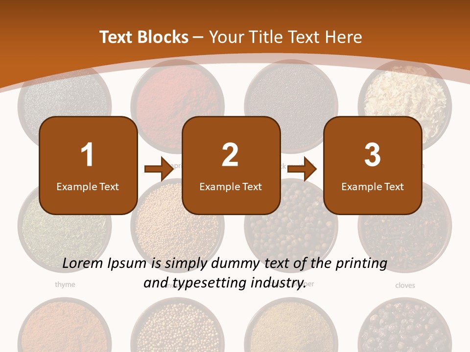 Gourmet Recipe Coriander PowerPoint Template