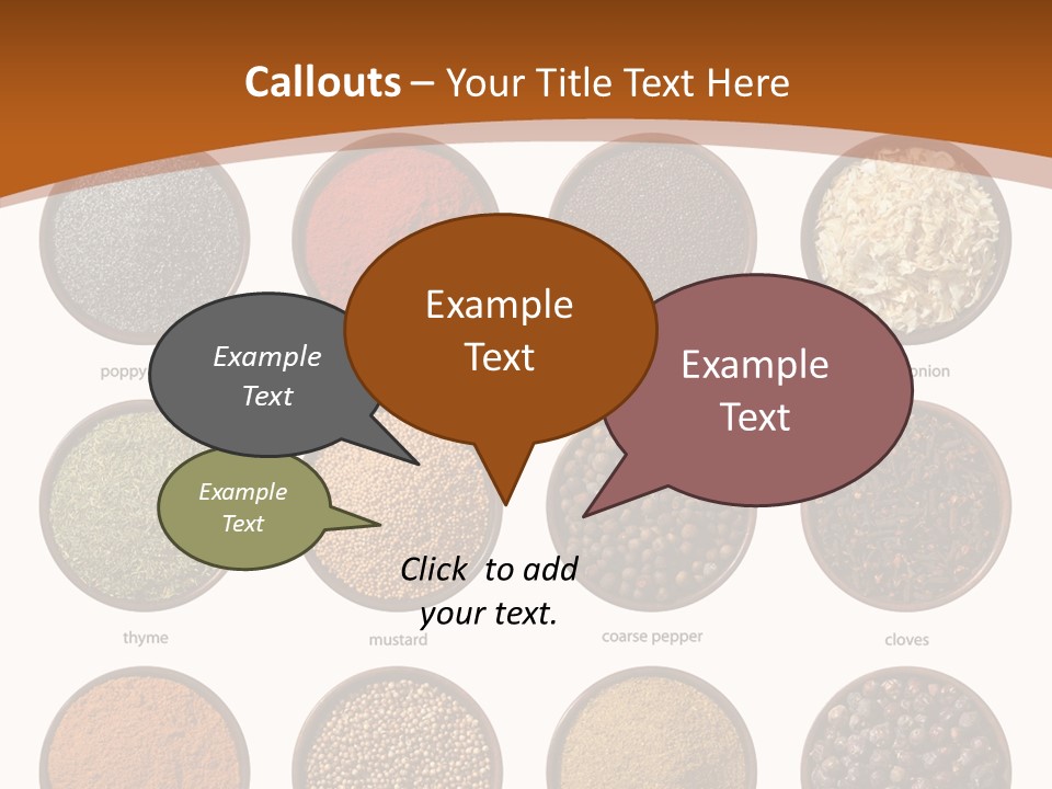 Gourmet Recipe Coriander PowerPoint Template