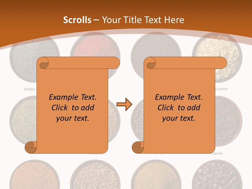 Gourmet Recipe Coriander PowerPoint Template