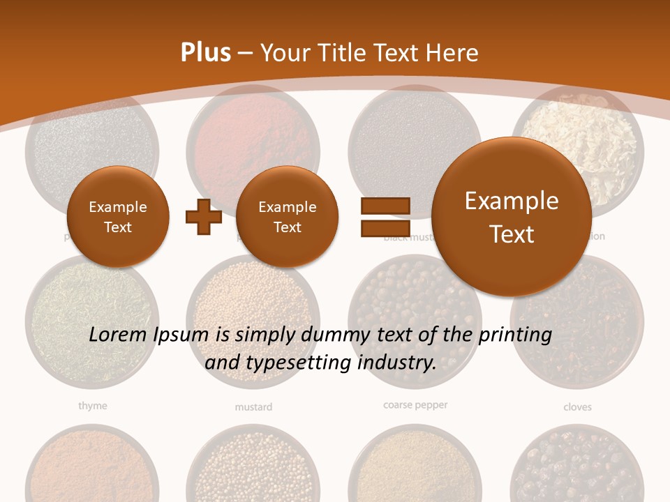 Gourmet Recipe Coriander PowerPoint Template