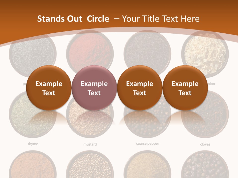 Gourmet Recipe Coriander PowerPoint Template