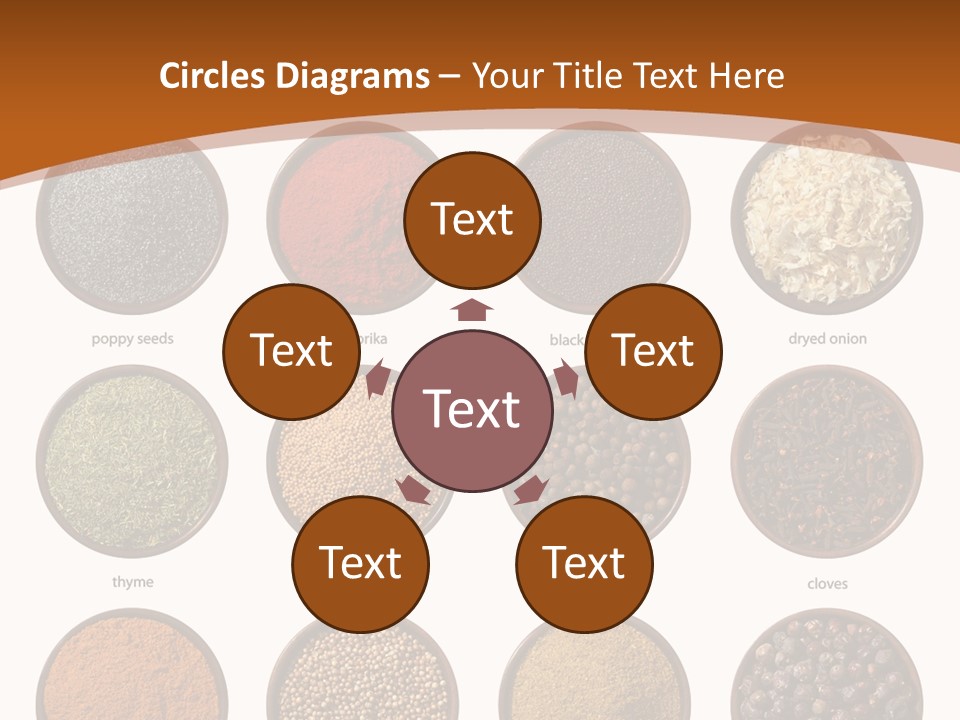 Gourmet Recipe Coriander PowerPoint Template