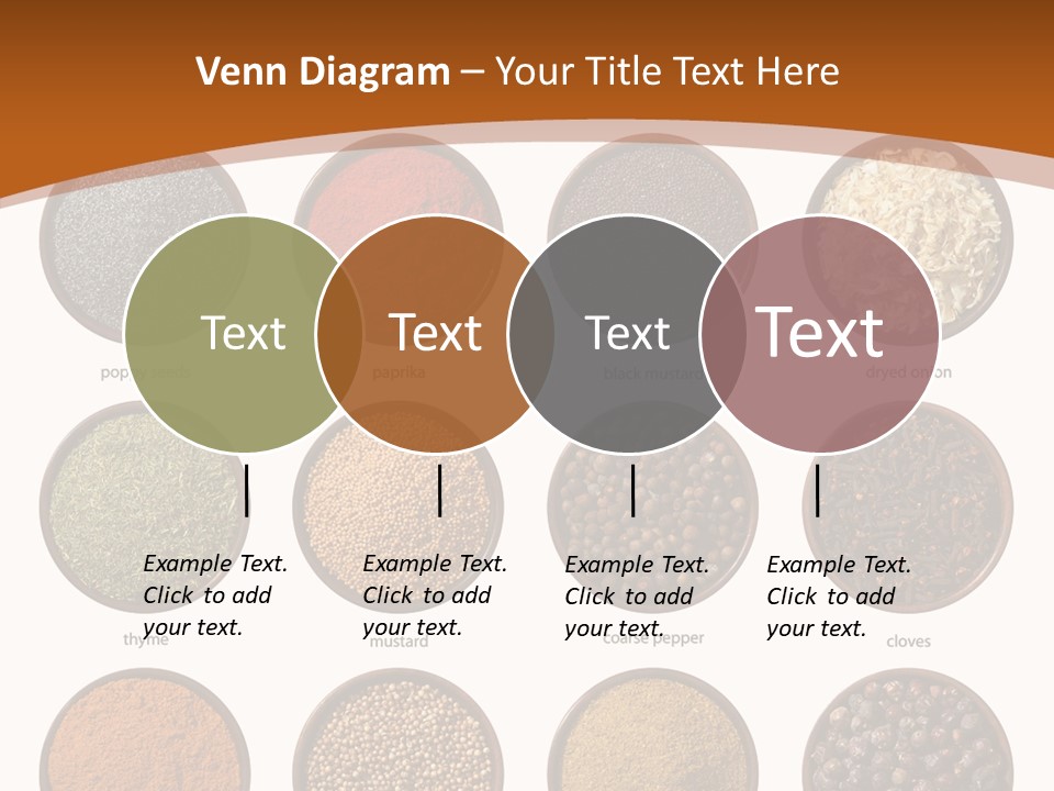 Gourmet Recipe Coriander PowerPoint Template