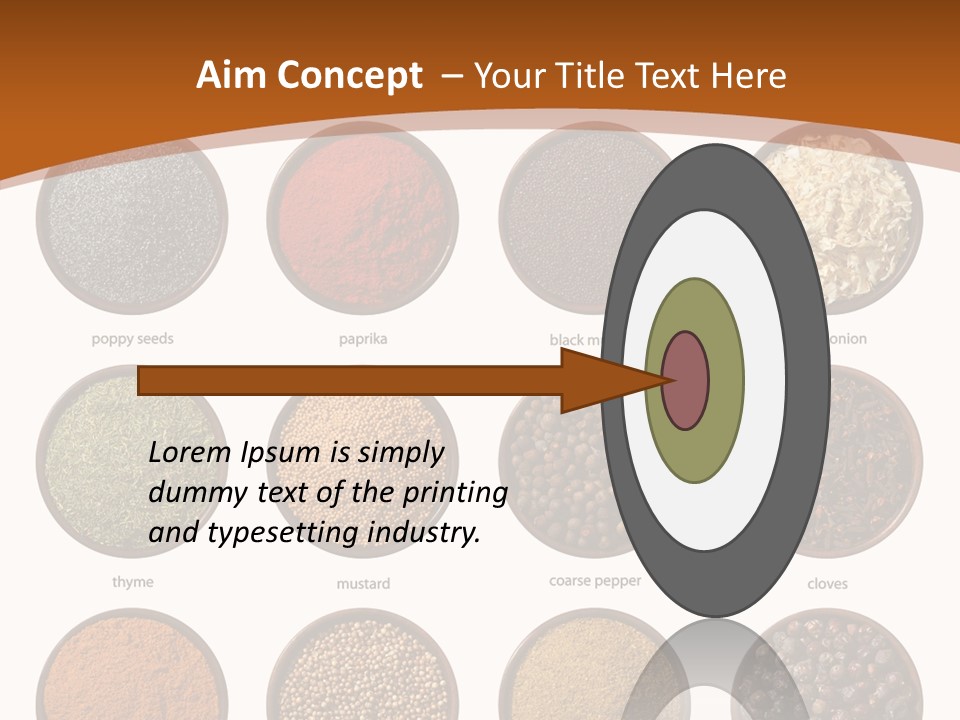 Gourmet Recipe Coriander PowerPoint Template