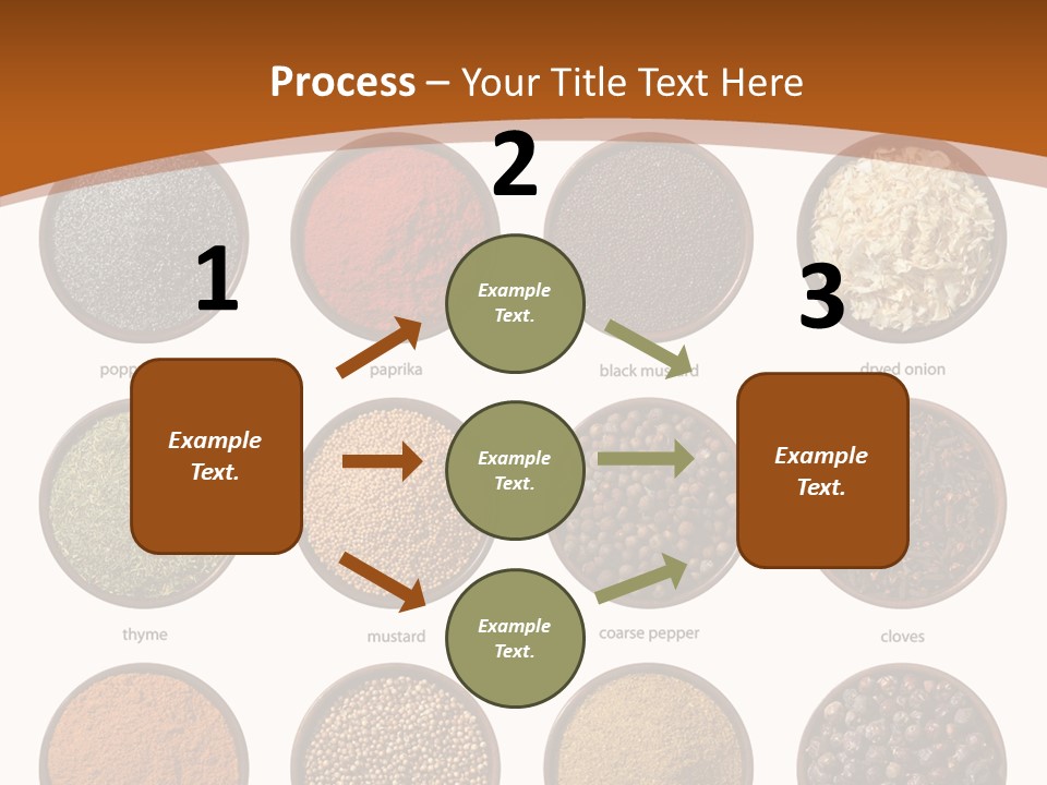 Gourmet Recipe Coriander PowerPoint Template
