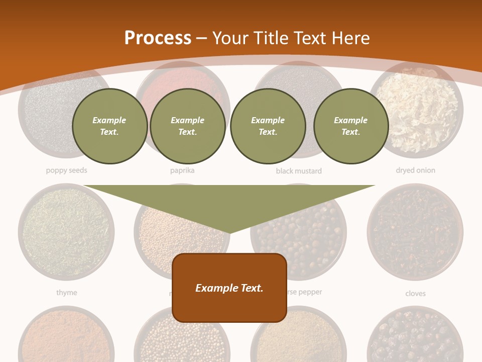 Gourmet Recipe Coriander PowerPoint Template