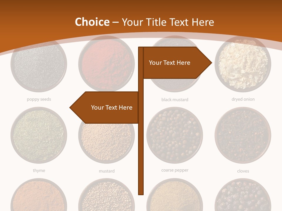 Gourmet Recipe Coriander PowerPoint Template