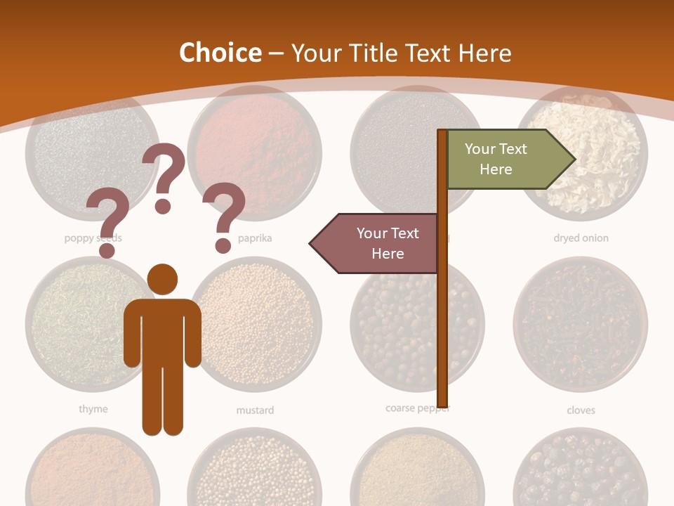 Gourmet Recipe Coriander PowerPoint Template