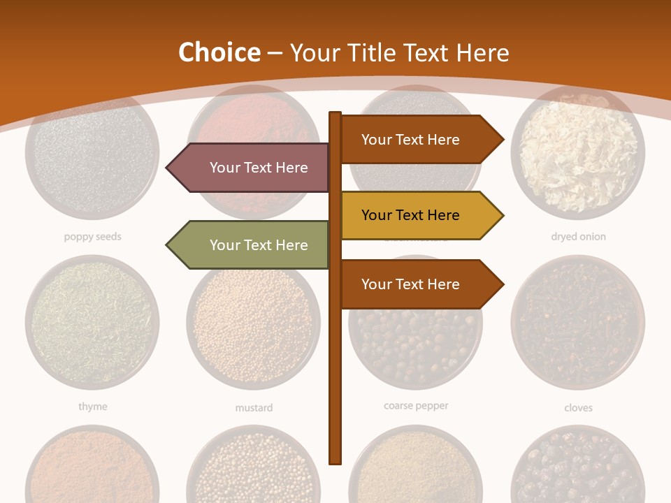 Gourmet Recipe Coriander PowerPoint Template