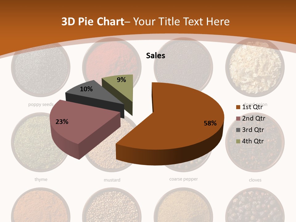 Gourmet Recipe Coriander PowerPoint Template