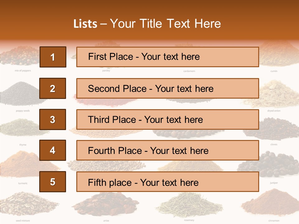 Pepper Onion Cumin PowerPoint Template