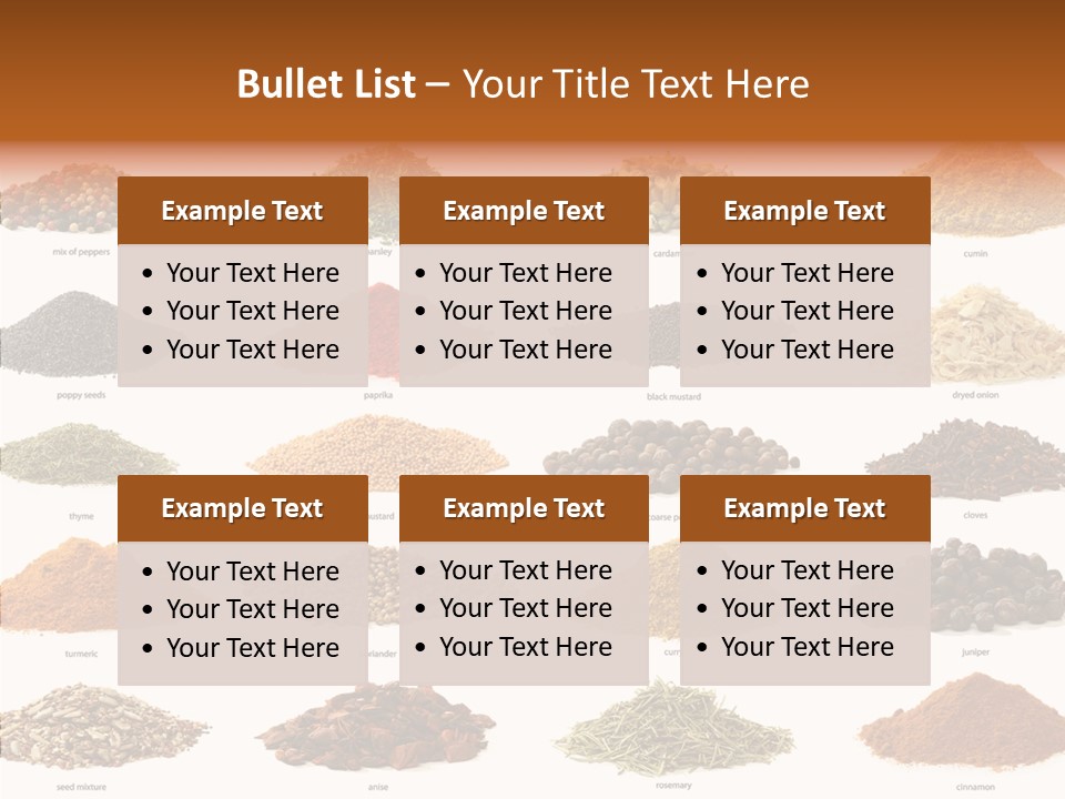 Pepper Onion Cumin PowerPoint Template