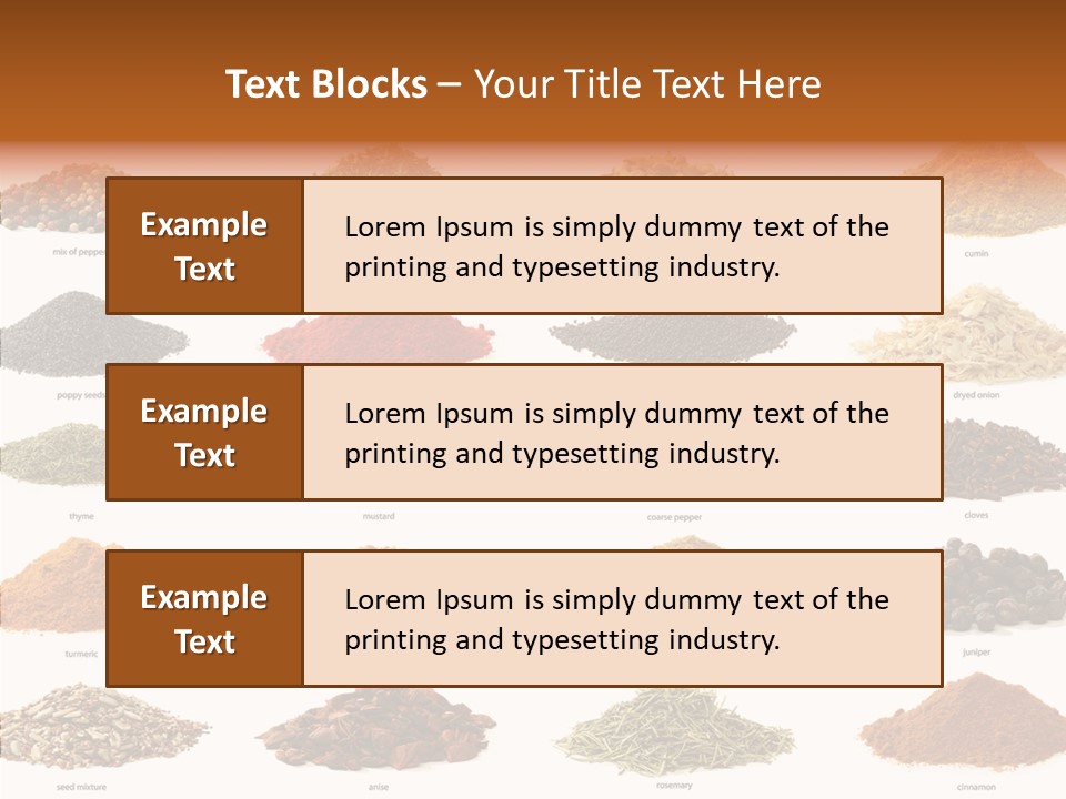 Pepper Onion Cumin PowerPoint Template