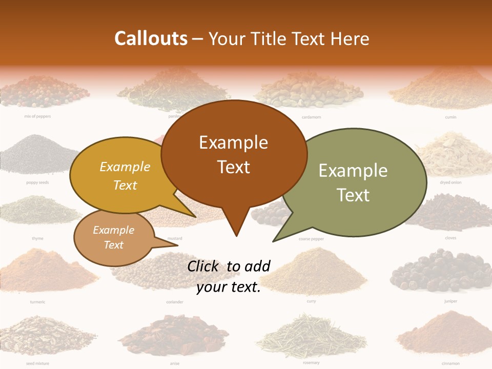 Pepper Onion Cumin PowerPoint Template