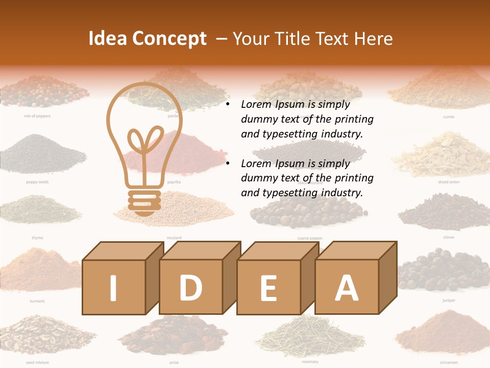 Pepper Onion Cumin PowerPoint Template