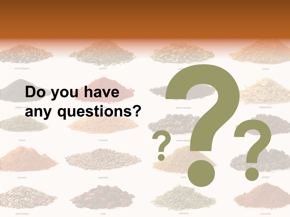 Pepper Onion Cumin PowerPoint Template