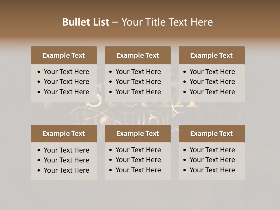 Industrial Mechanism Design PowerPoint Template