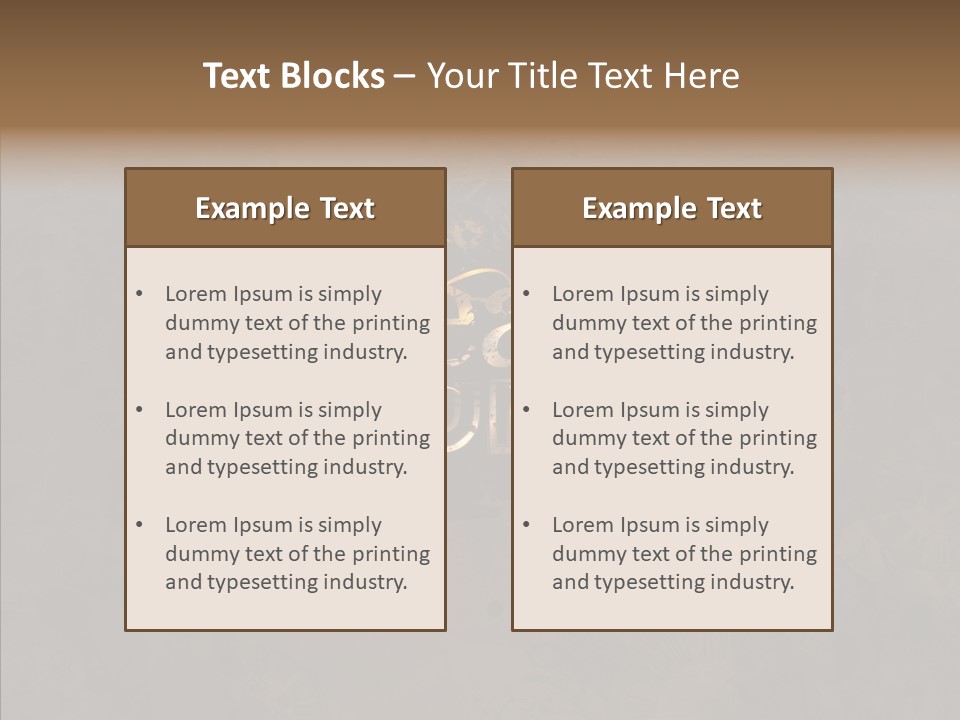 Industrial Mechanism Design PowerPoint Template
