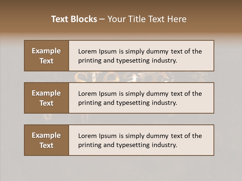Industrial Mechanism Design PowerPoint Template