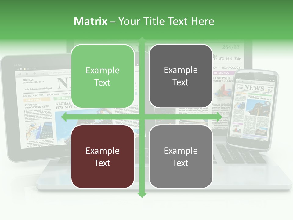 Tablet Digital Data PowerPoint Template