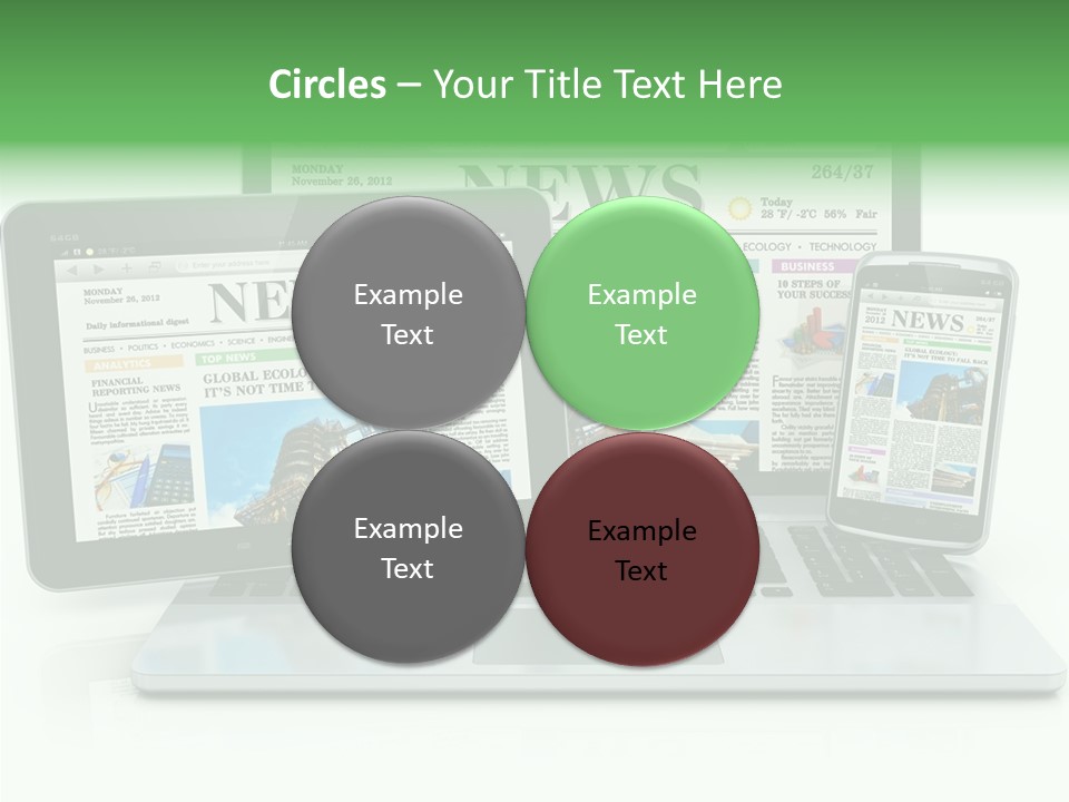 Tablet Digital Data PowerPoint Template