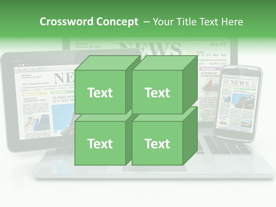 Tablet Digital Data PowerPoint Template
