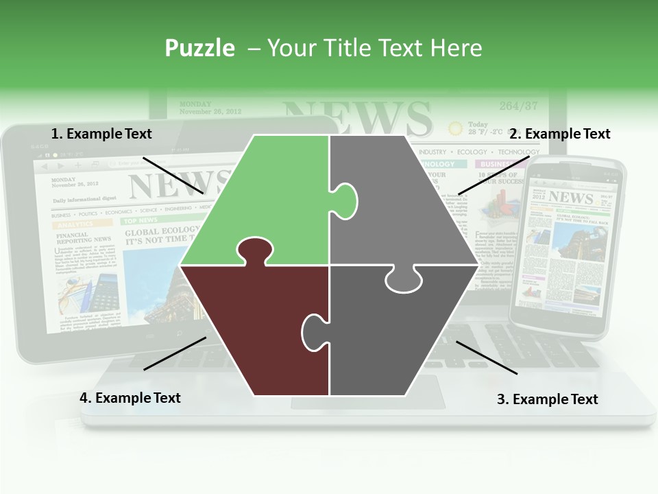 Tablet Digital Data PowerPoint Template