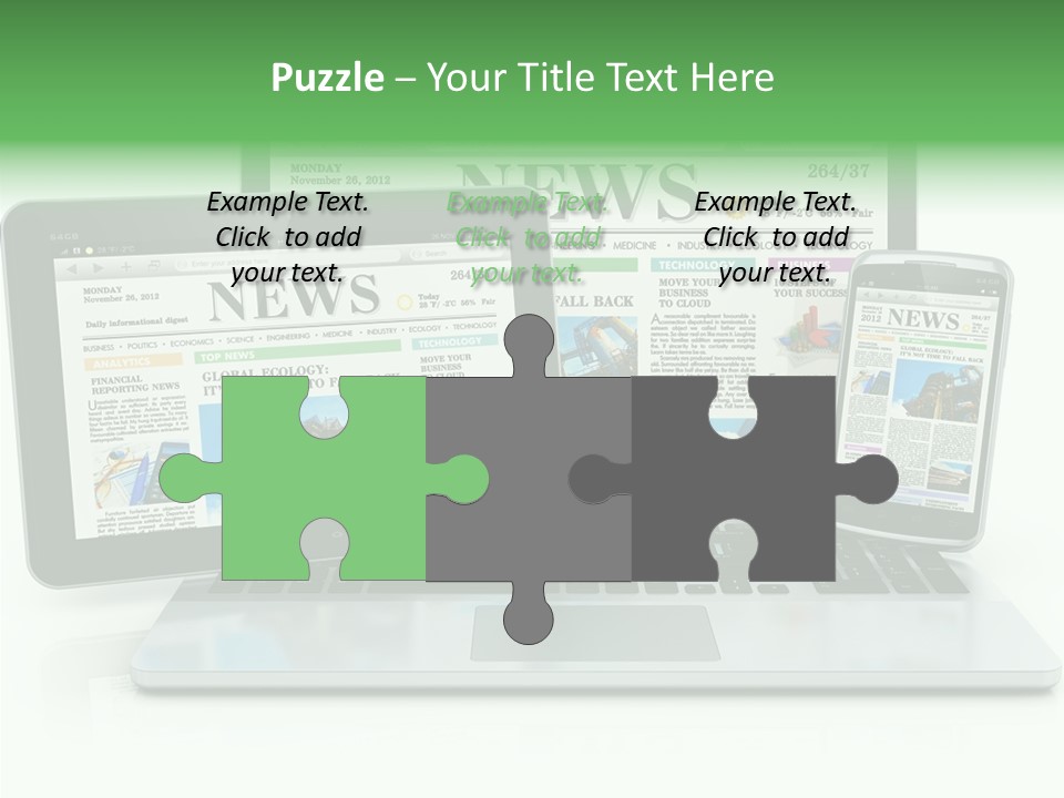 Tablet Digital Data PowerPoint Template