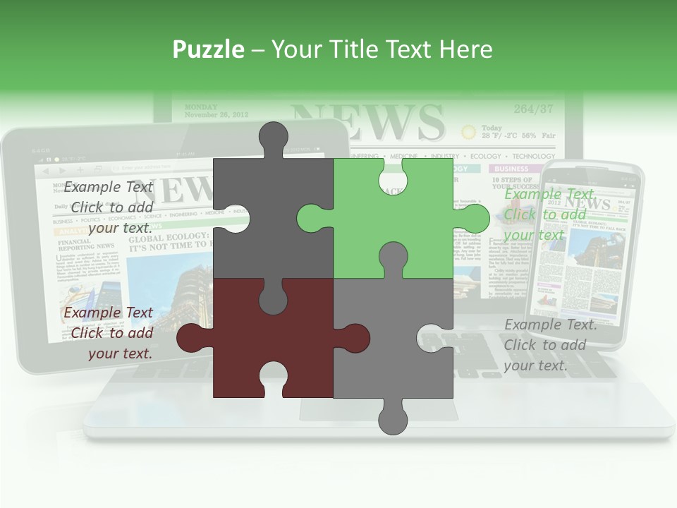 Tablet Digital Data PowerPoint Template