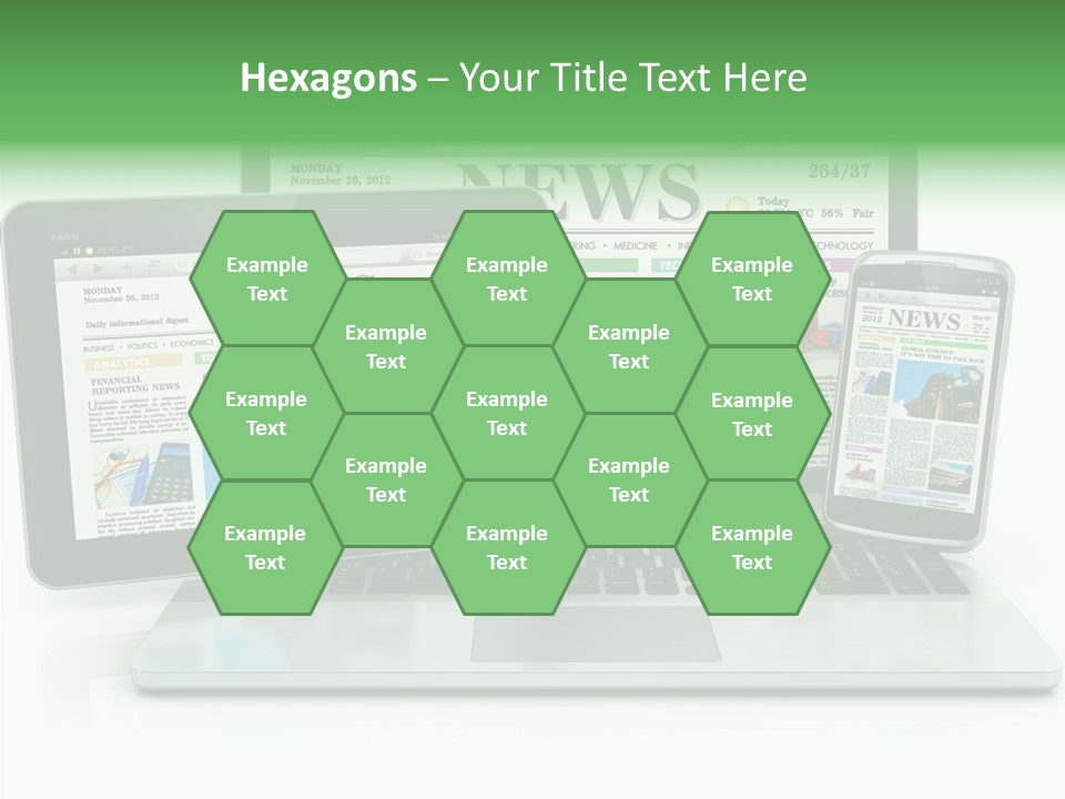 Tablet Digital Data PowerPoint Template