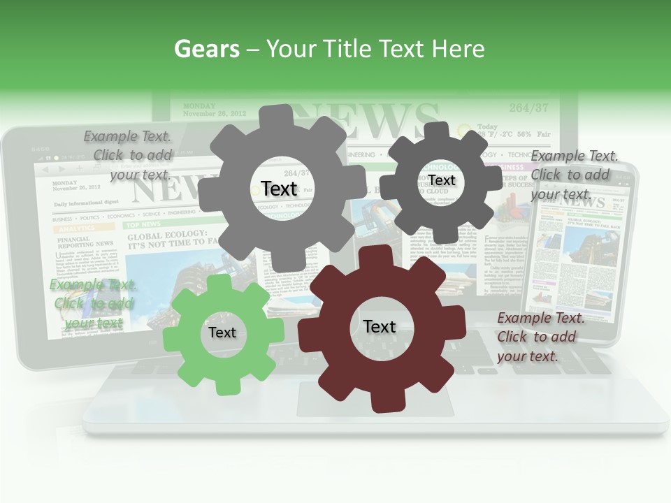 Tablet Digital Data PowerPoint Template