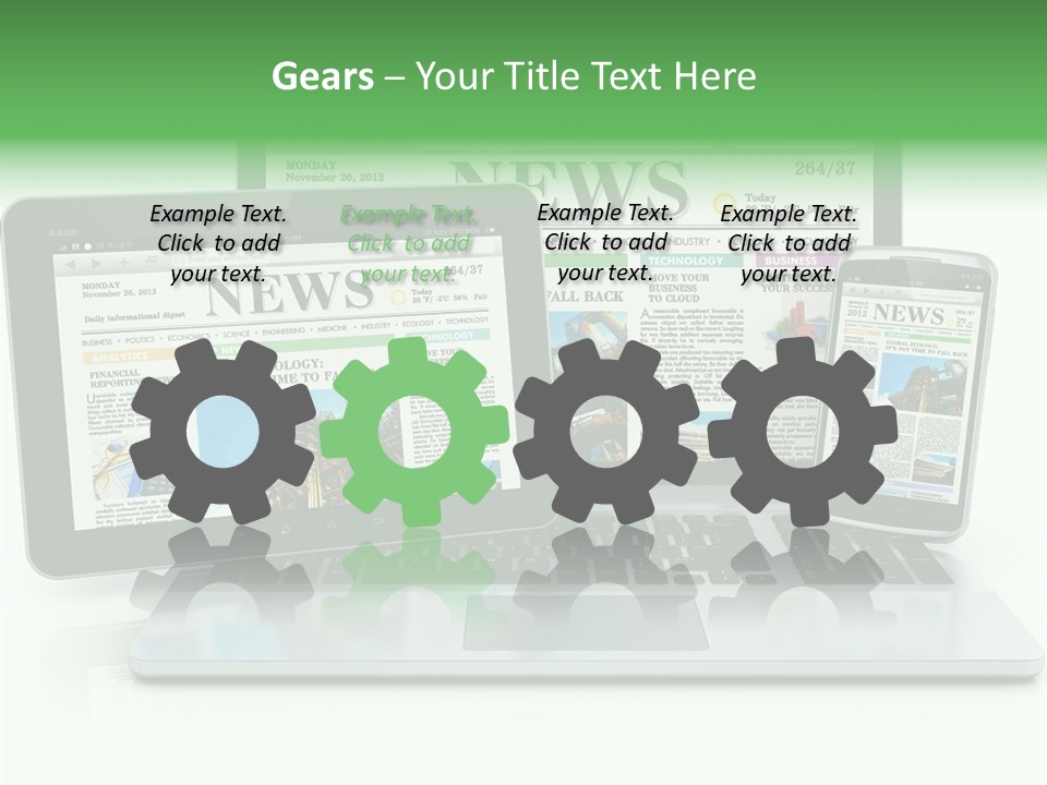 Tablet Digital Data PowerPoint Template