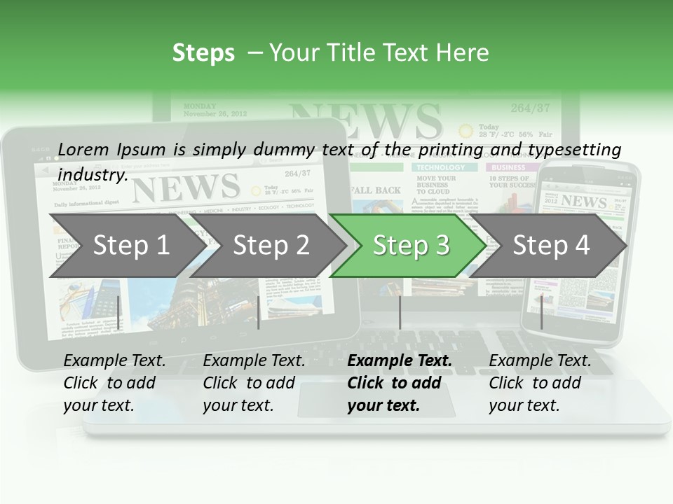 Tablet Digital Data PowerPoint Template