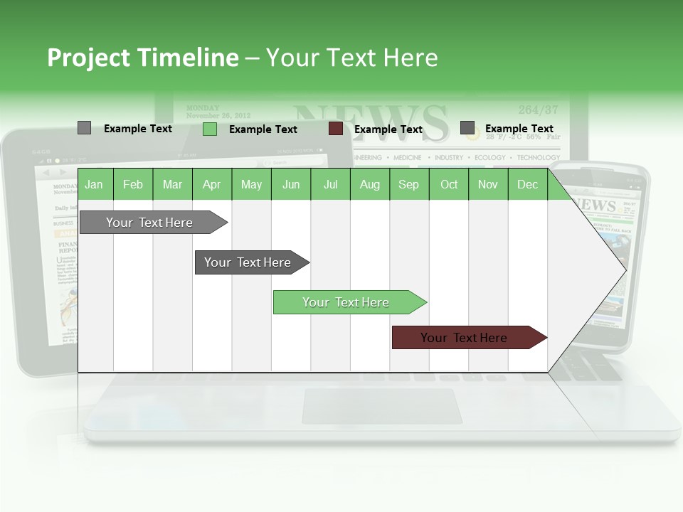 Tablet Digital Data PowerPoint Template
