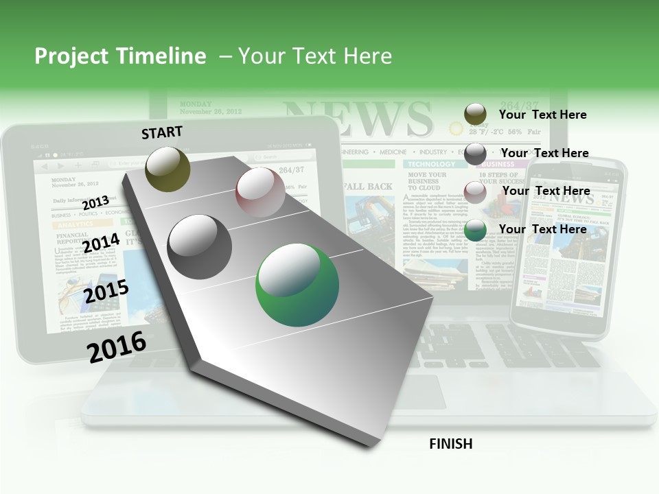 Tablet Digital Data PowerPoint Template