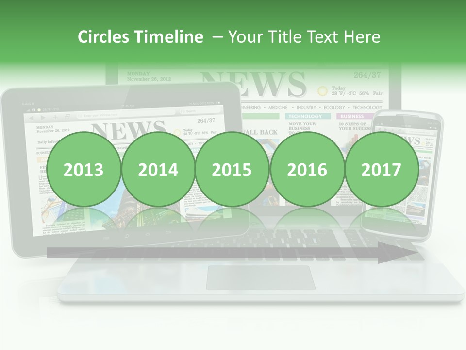 Tablet Digital Data PowerPoint Template