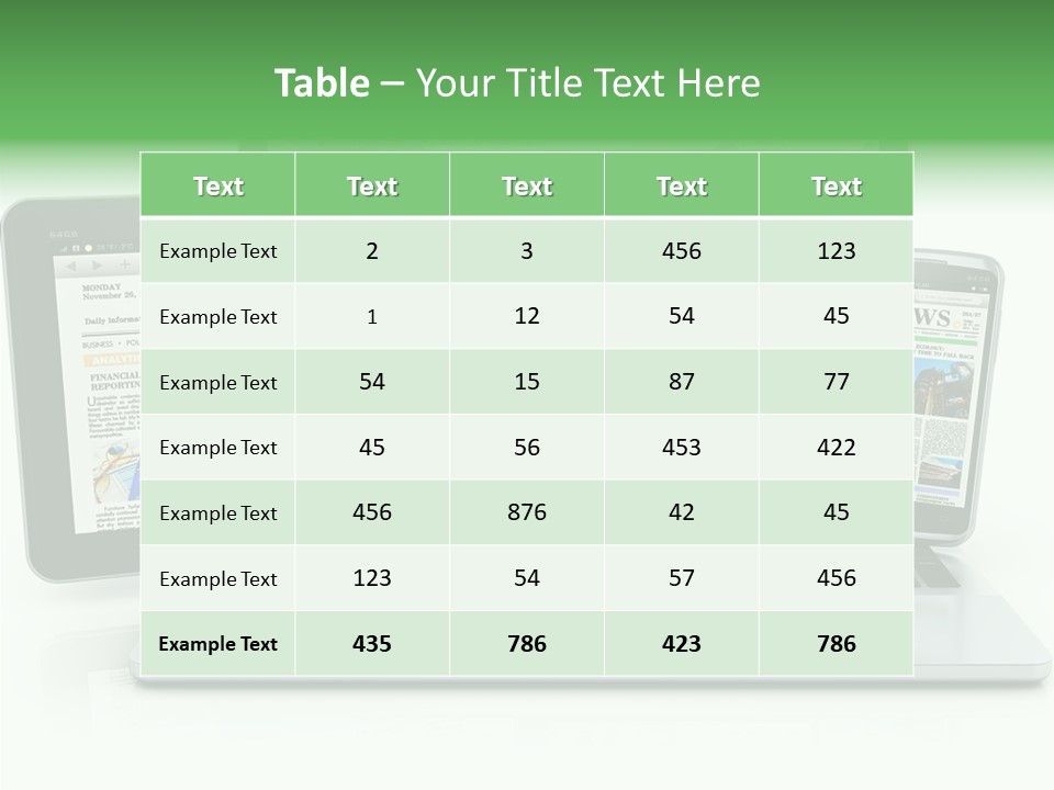 Tablet Digital Data PowerPoint Template